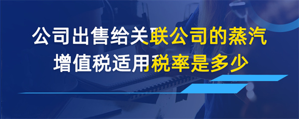 公司出售給關(guān)聯(lián)公司的蒸汽增值稅適用稅率是多